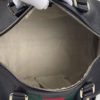 Gucci Joy Dark Brown Leather Web Boston Bag with long strap 8