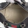 Gucci Joy Dark Brown Leather Web Boston Bag with long strap 12