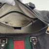 Gucci Joy Dark Brown Leather Web Boston Bag with long strap 21