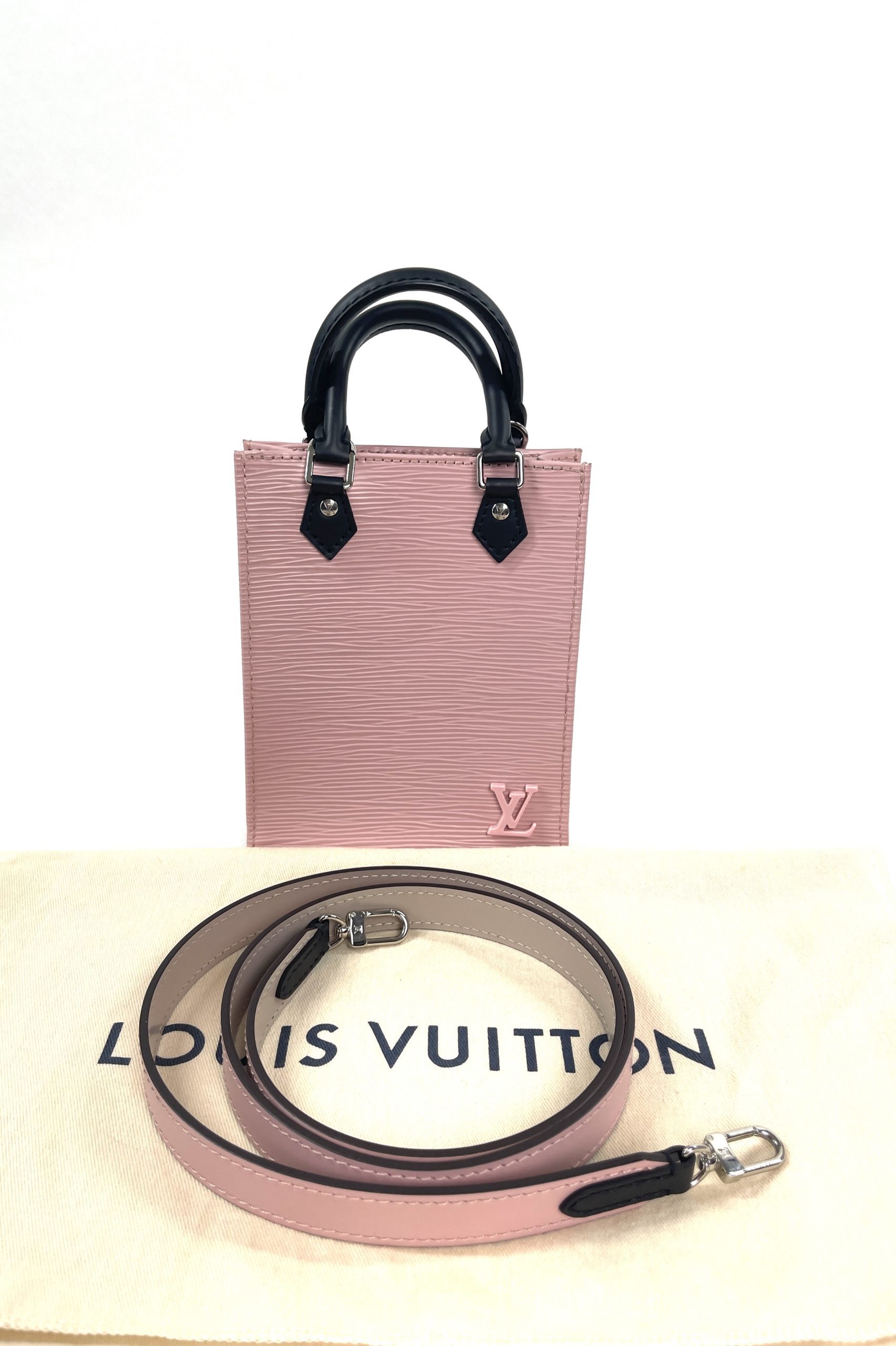 Louis Vuitton Monogram Nano Petit Sac Plat with Strap Mini