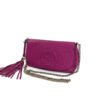Gucci Pebbled Calfskin Medium Soho Flap Crossbody Hot Pink 4