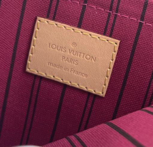 Louis Vuitton Monogram Neverfull Pouch Wristlet Pivoine 13