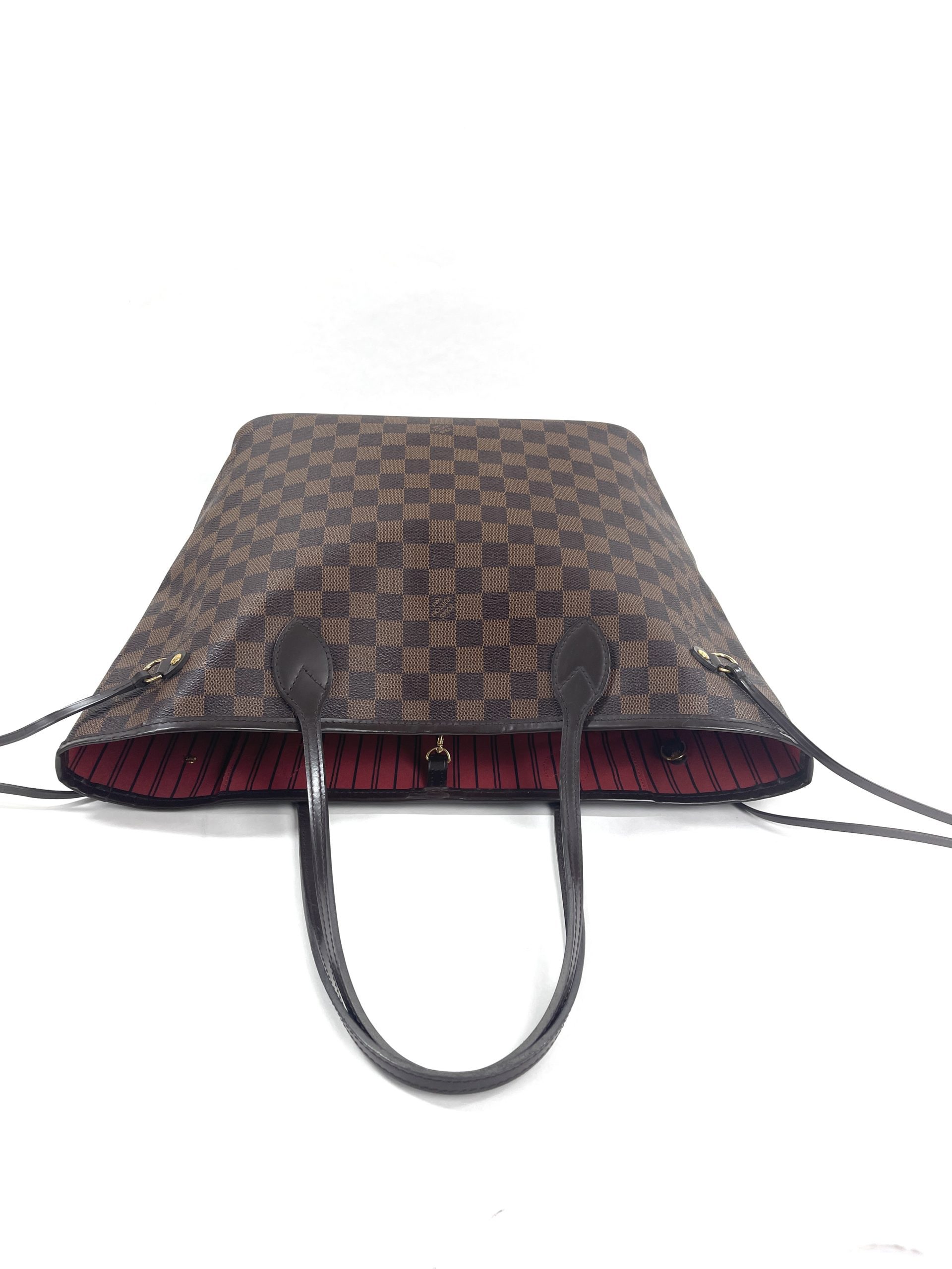 Louis Vuitton Damier Ebene and Noir MM or GM Neverfull Pouch