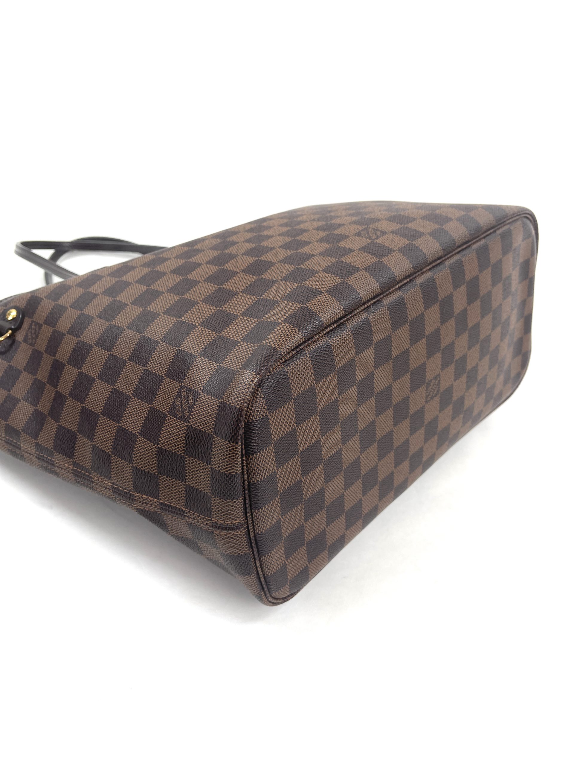 NEW! 2018 Louis Vuitton Damier Ebene Canvas Neverfull MM Tote-Clutch N41358