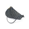 Christian Dior Vintage Diorissimo Saddle Pochette Blue 6