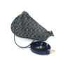 Christian Dior Vintage Diorissimo Saddle Pochette Blue 4