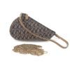 Christian Dior Vintage Diorissimo Saddle Pochette Tan Brown 5