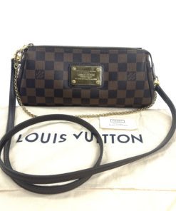 Louis Vuitton, Bags, Auth Lv Damier Ebene Eva Pochette Crossbody Rareeuc