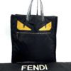 Fendi Black Nylon Yellow Eye Monster Tote 5