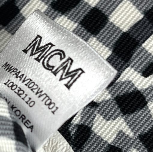 MCM White Visetos Medium Pouch Shoulder Bag 10