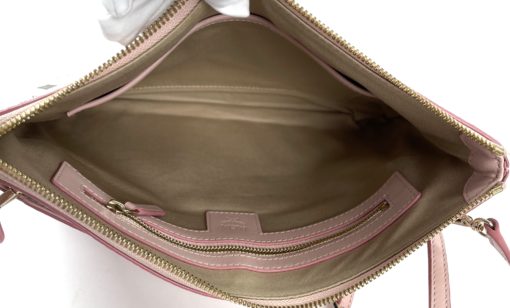 MCM Powder Pink Viestos Coated Canvas Crossbody Pouch Bag 5