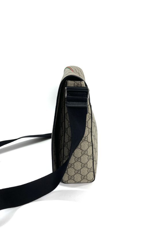 Gucci Supreme Web Large Flap Messenger Bag 6