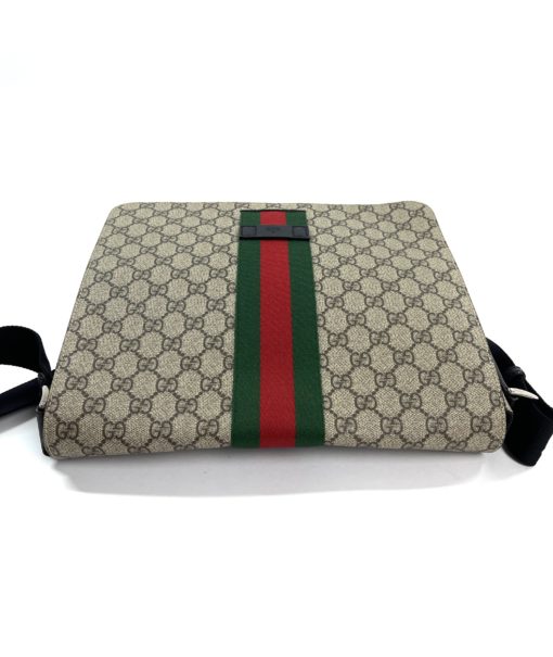Gucci Supreme Web Large Flap Messenger Bag 9