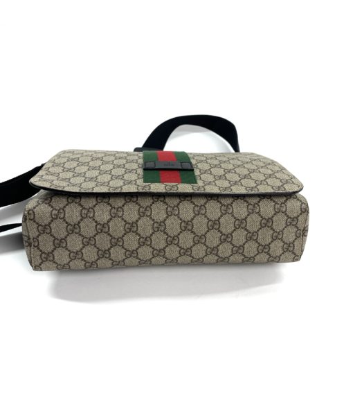 Gucci Supreme Web Large Flap Messenger Bag 8