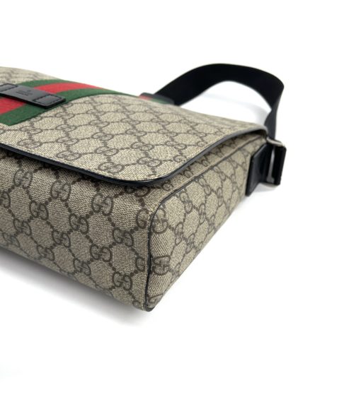Gucci Supreme Web Large Flap Messenger Bag 16