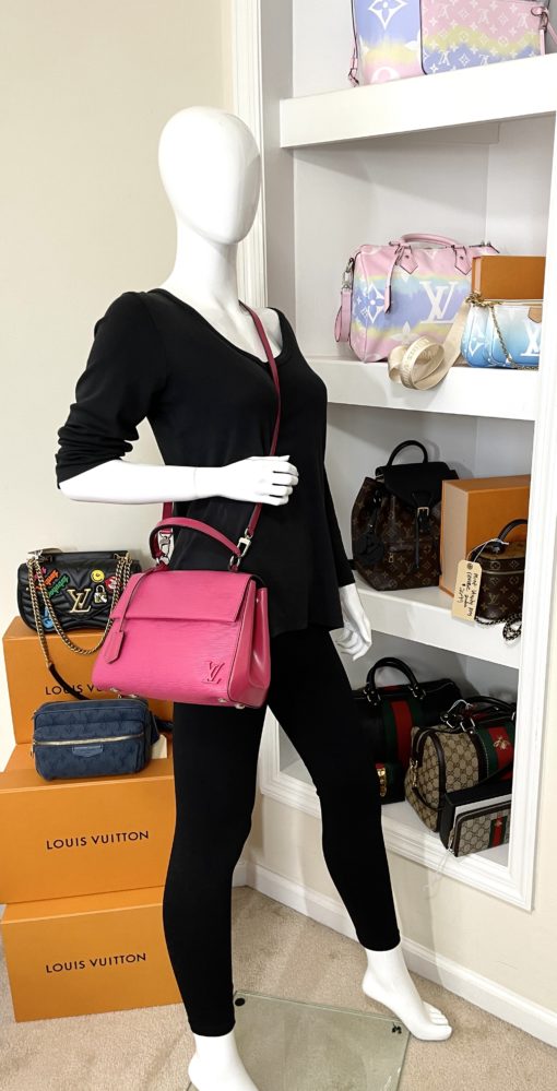 Louis Vuitton Hot Pink Epi Leather Cluny BB Shoulder Bag 3