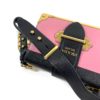 Prada City Calf Saffiano Cahier Bag Geranio Black Crossbody Bag 18