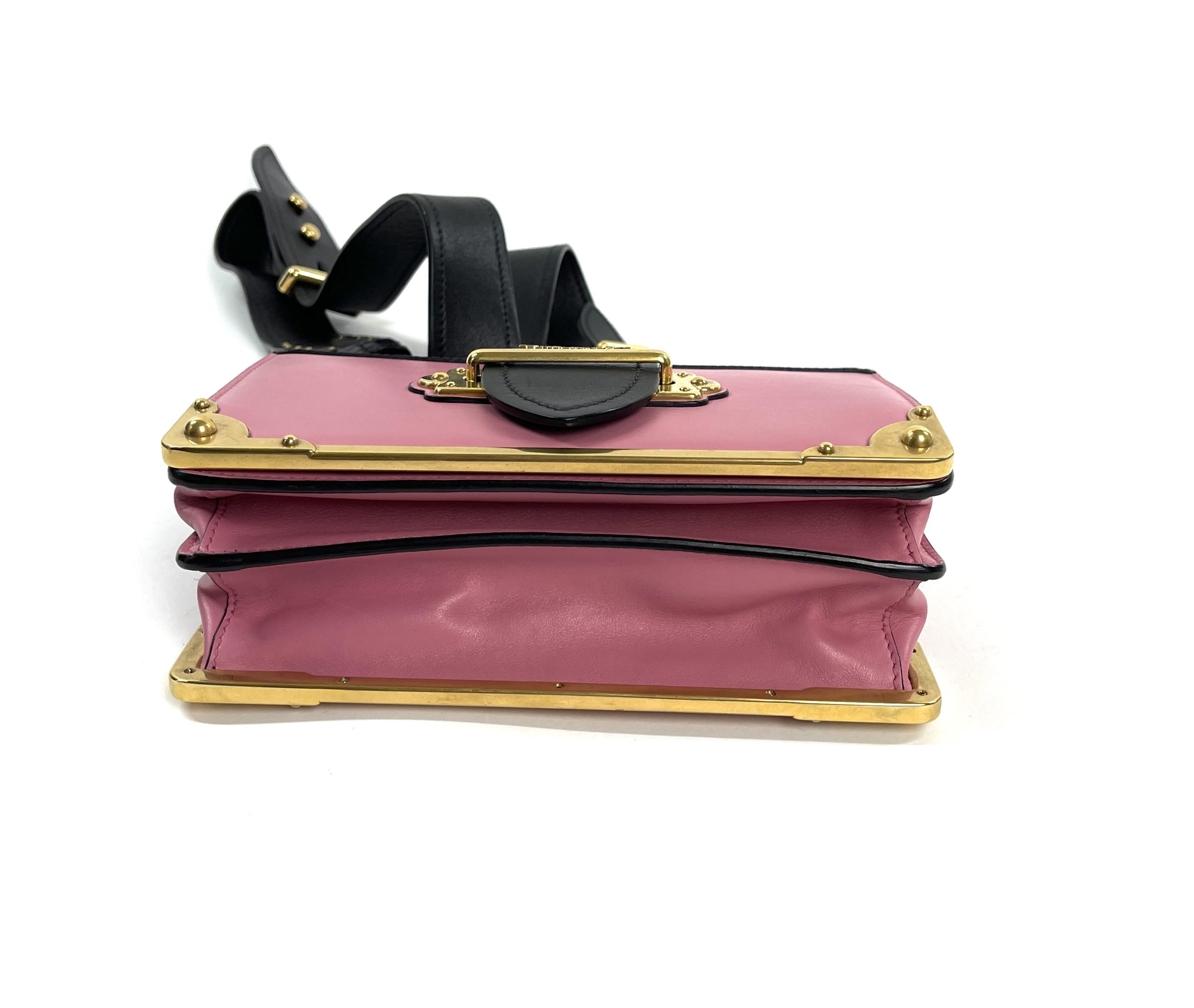 Cahier Crossbody Bag Studded City Calf and Saffiano Leather Mini
