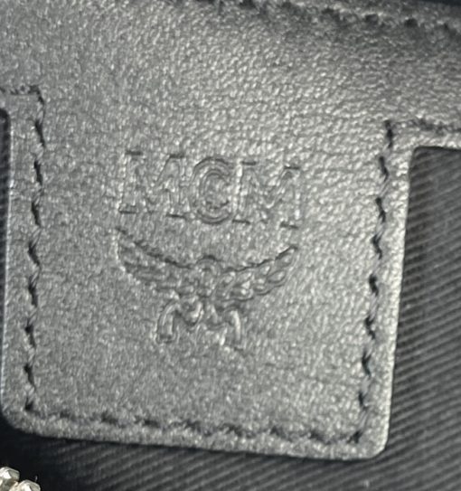 MCM Fursten Black Medium Belt Bag in Visetos 13