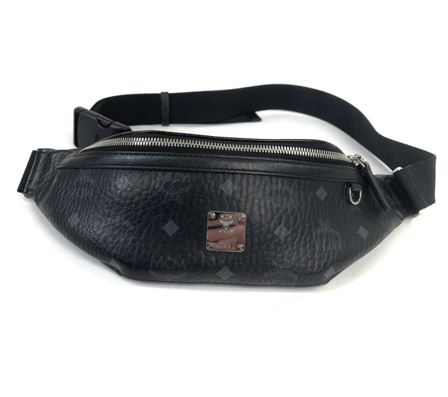Medium Fursten Belt Bag in Visetos Black