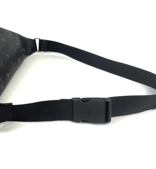 MCM Fursten Black Medium Belt Bag in Visetos 14