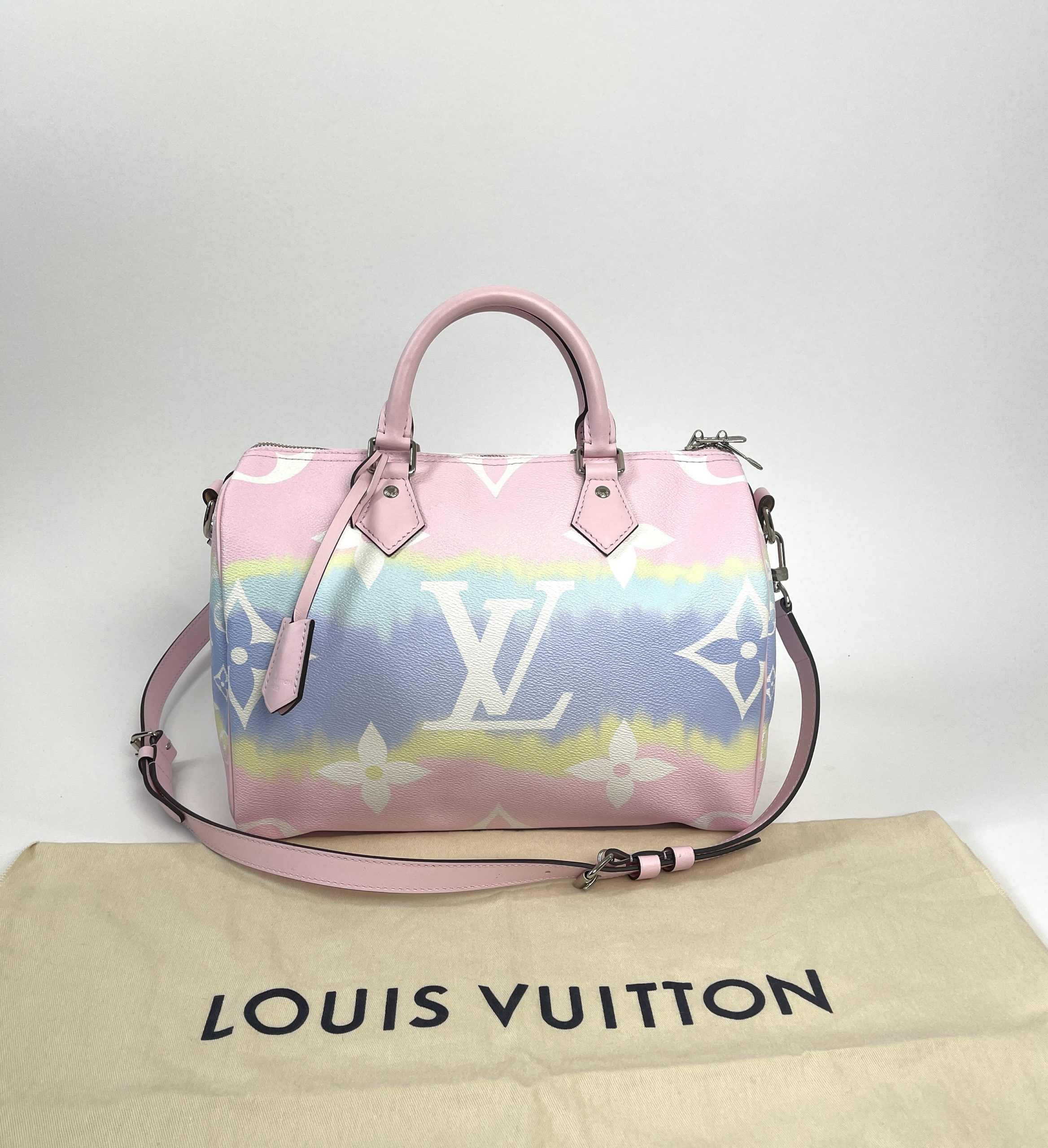Louis Vuitton Speedy Escale Collection 30 Bandouliere In Pastel