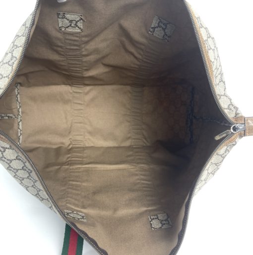 Gucci Plus Logo Canvas Vintage Tote Shoulder Bag  7