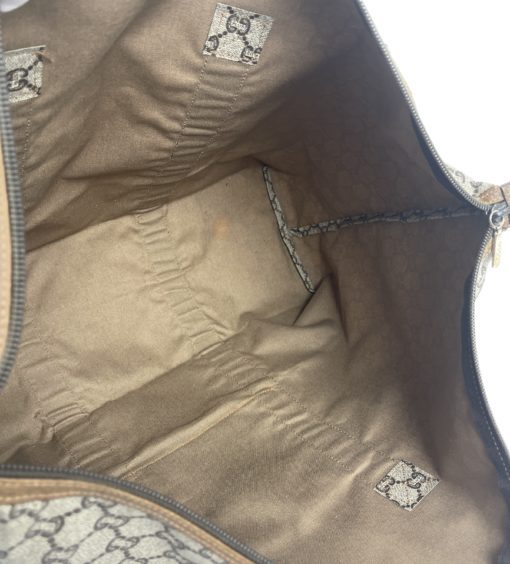 Gucci Plus Logo Canvas Vintage Tote Shoulder Bag  11