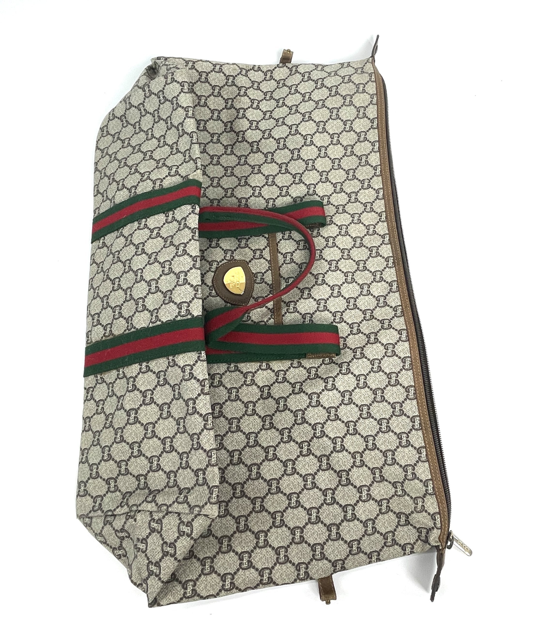 Gucci Plus Vintage Monogram Canvas Shopping Bag Shopper Tote For Sale at  1stDibs