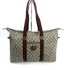 Gucci Plus Logo Canvas Vintage Tote Shoulder Bag  5