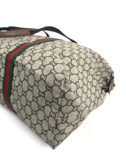 Gucci Plus Logo Canvas Vintage Tote Shoulder Bag  19