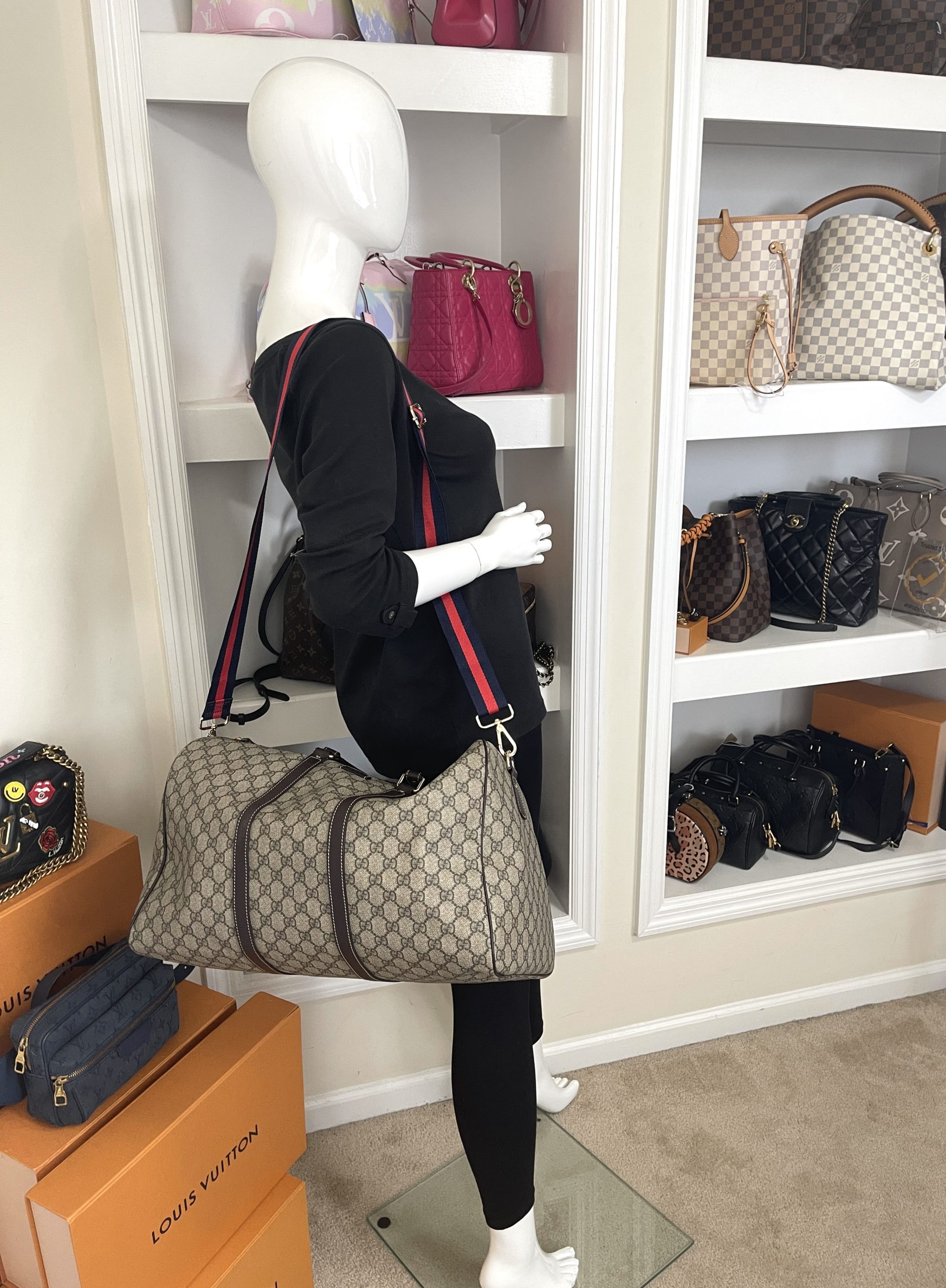 Gucci GG Duffle Travel Bag Weekender X-Large Beige India | Ubuy