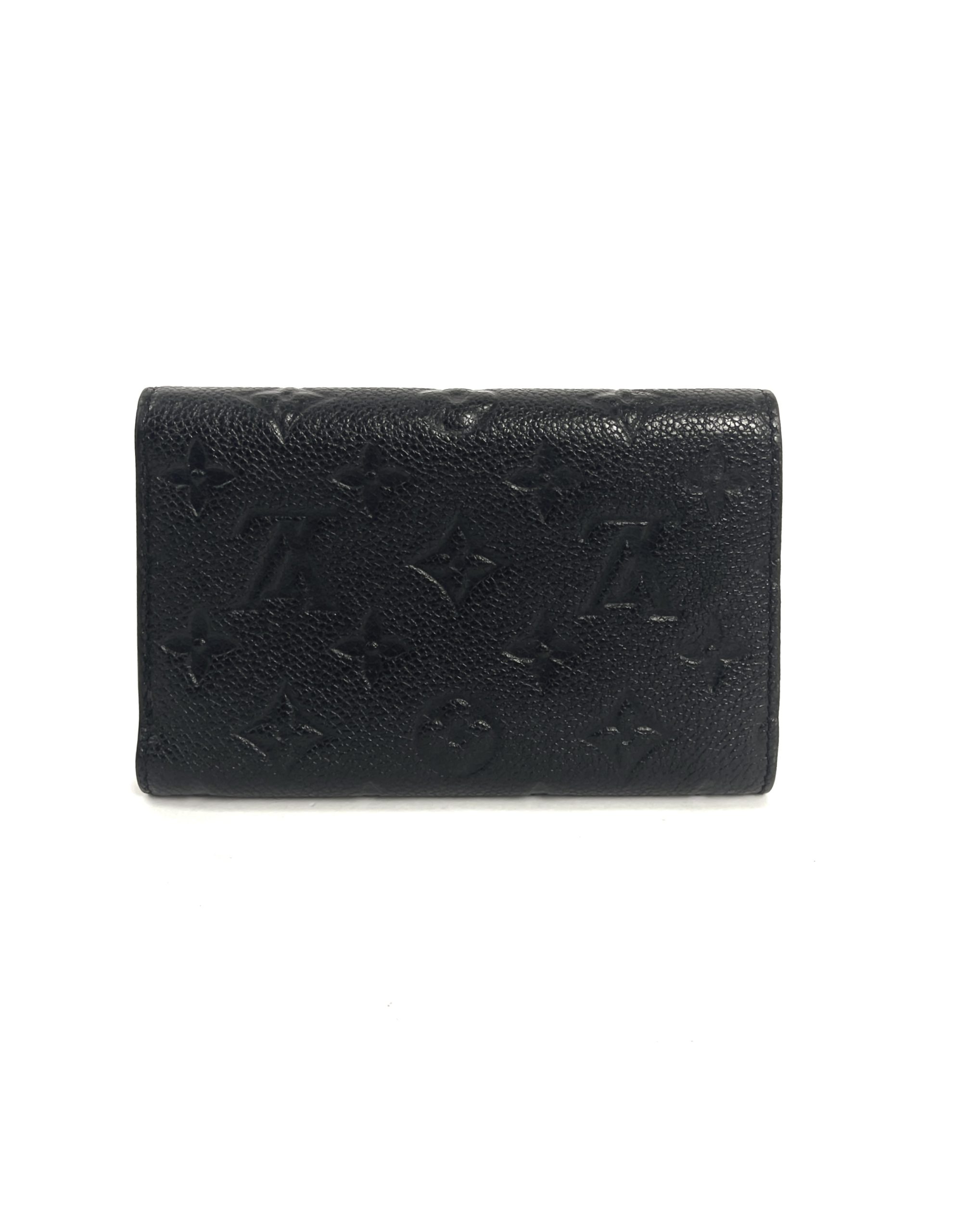 lv monogram black wallet