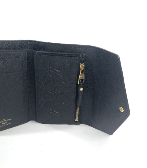 Louis Vuitton Black Empreinte Leather Compact Curieuse Wallet 6