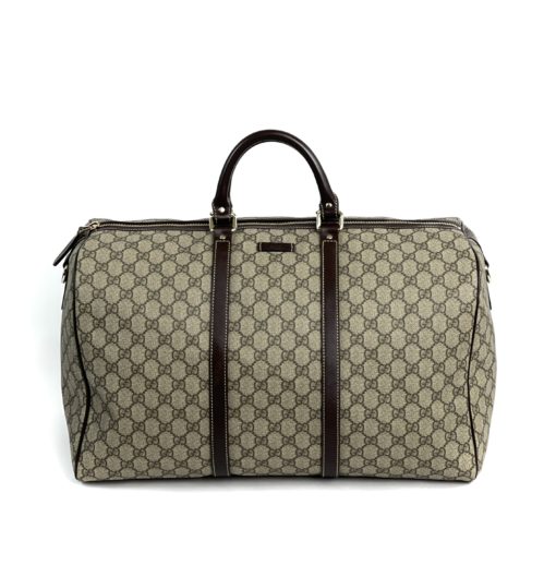 Gucci Supreme Logo Coated Canvas Travel Bag