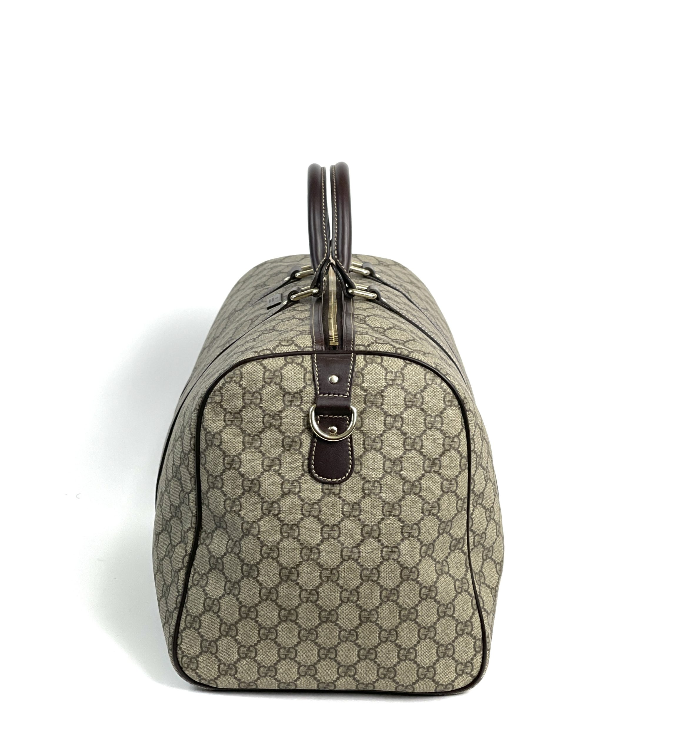 Gucci GG Supreme Web Vintage Suitcase Travel Bag