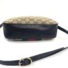 Gucci Monogram Web Small Webby Bee Shoulder Bag Dark Brown and Logo Wallet  Set 14