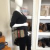 Gucci Monogram Web Small Webby Bee Shoulder Bag Dark Brown 2