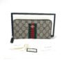 Gucci Web Bee Coated Canvas Long Zippy Wallet 2