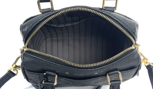 Louis Vuitton Noir Black Empreinte Speedy 20 Bandouliere Crossbody 9