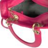 Christian Dior Lady Dior Medium Lambskin Cannage Hot Pink  7
