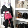 Christian Dior Lady Dior Medium Lambskin Cannage Hot Pink  2