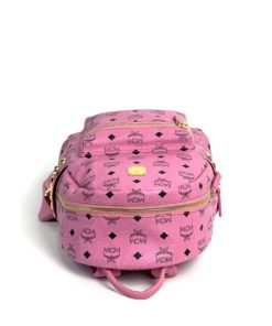 MCM Stark Side Stud Medium Pink Backpack - A World Of Goods For