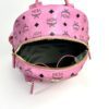 MCM Stark Side Stud Medium Pink Backpack 28