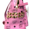 MCM Stark Side Stud Medium Pink Backpack 16