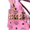 MCM Stark Side Stud Medium Pink Backpack 15