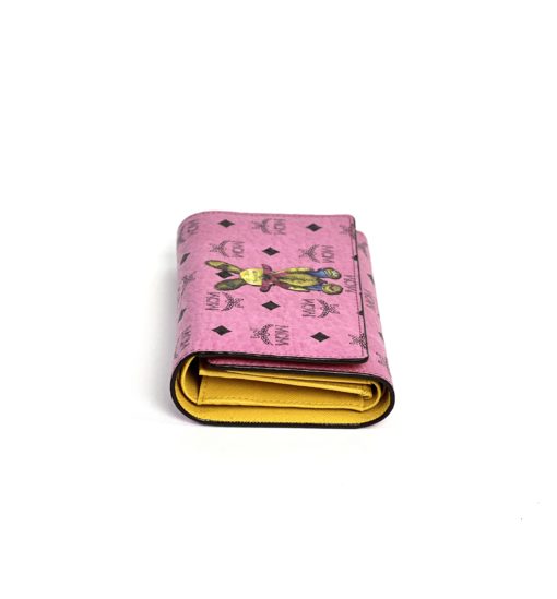MCM Visetos Pink Rabbit Wallet 9
