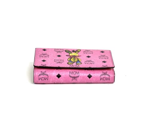 MCM Visetos Pink Rabbit Wallet 3