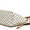 Louis Vuitton Damier Azur Neverfull MM Rose Ballerine 15