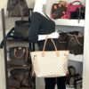 Louis Vuitton Damier Azur Neverfull MM Rose Ballerine 2